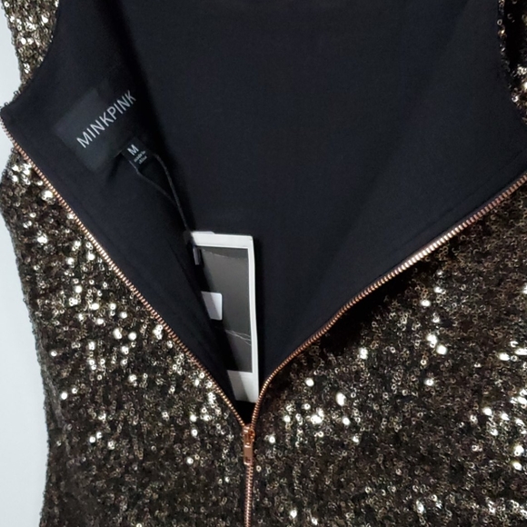 MINKPINK Sequin Cocktail Dress - Picture 4 of 5
